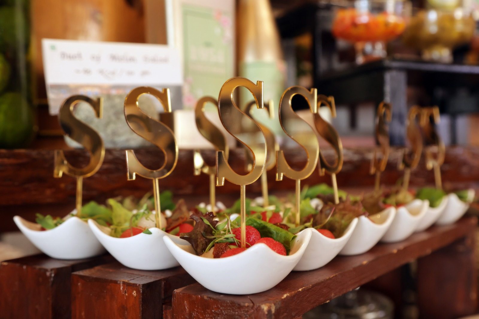 Name place card table setting