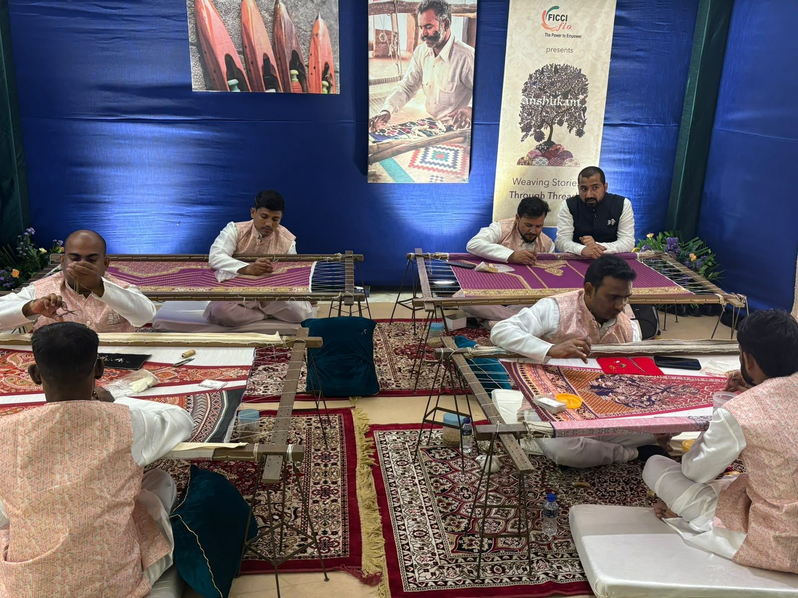 Corporate CSR handloom weaving workshop activation