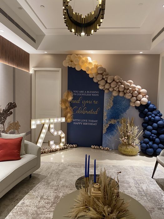 Milestone birthday decor