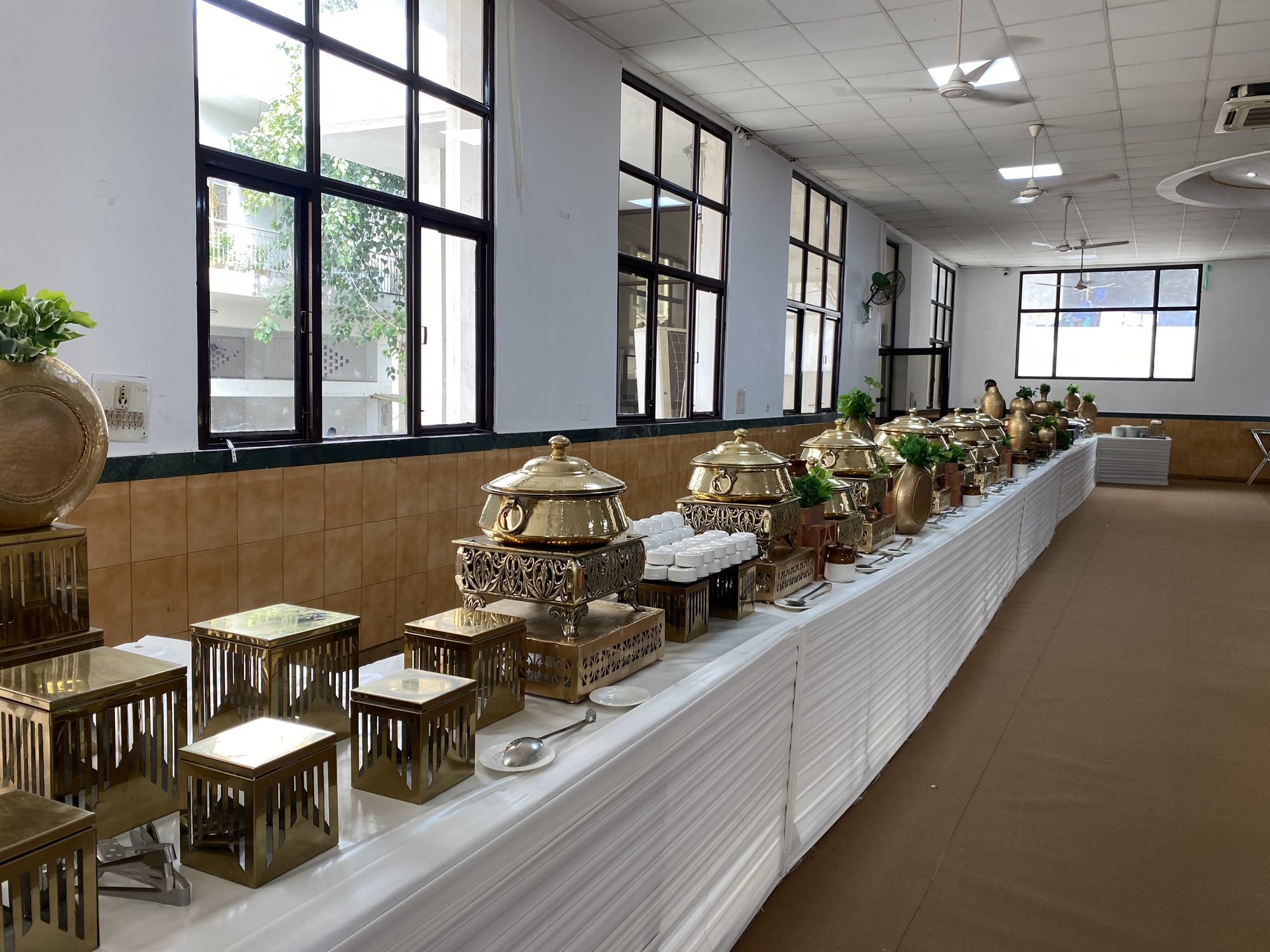 Buffet table styling
